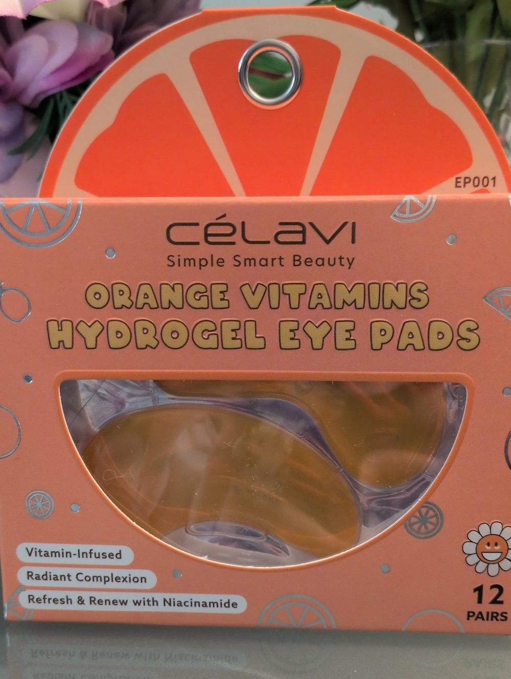Célavi Orange Vitamins Hydrogel Eye Pads - 12 Pairs